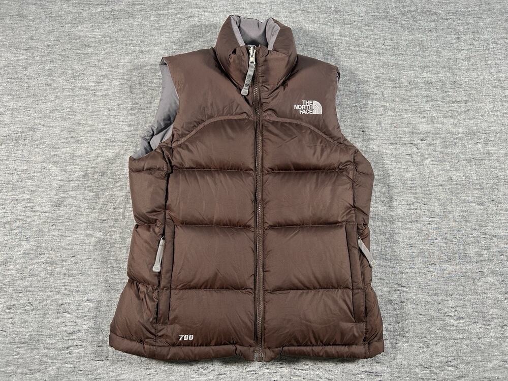 Vintage The North Face Puffer Vest Womens Extra Small Zip-Up 700 Fill Goose Down